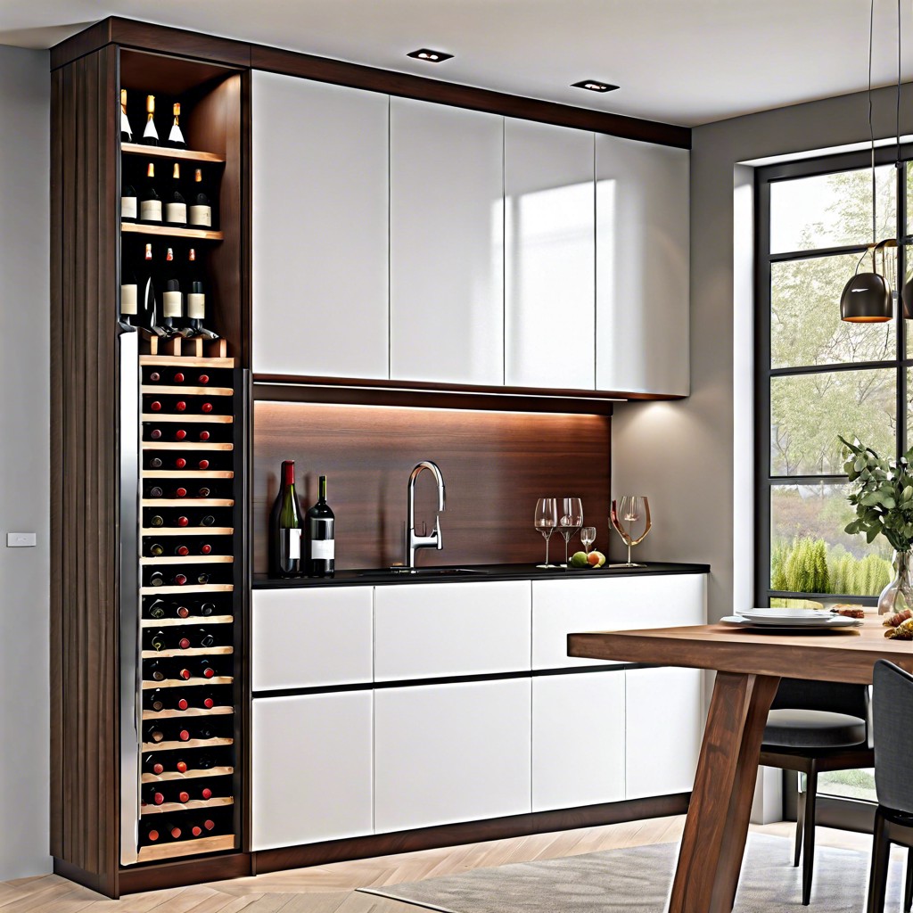 include a built in wine rack