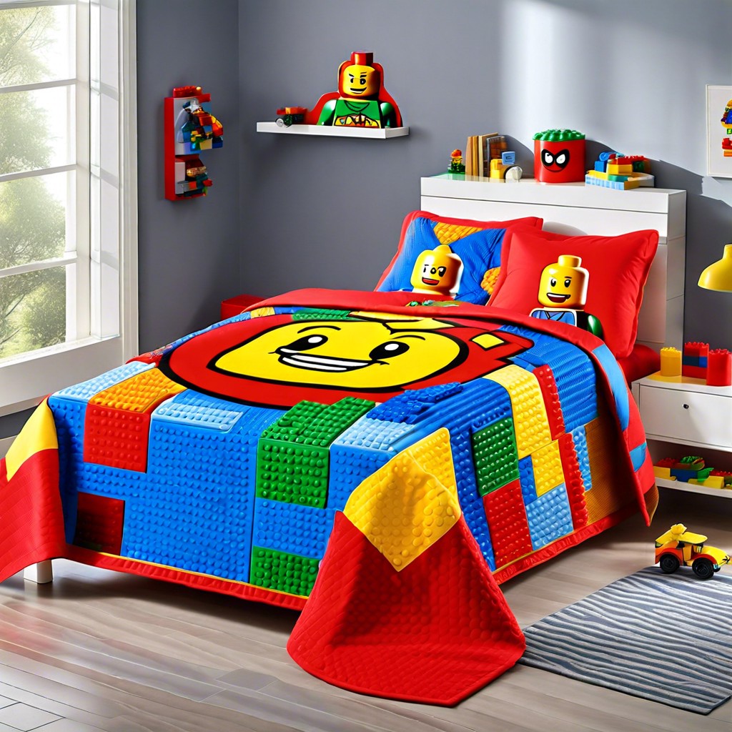 interactive lego® bedspread connect and decorate