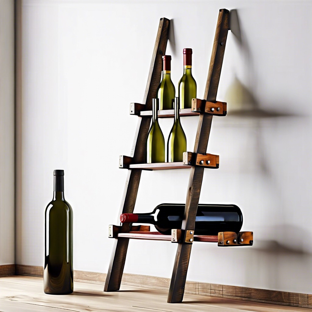 ladder wine shelf