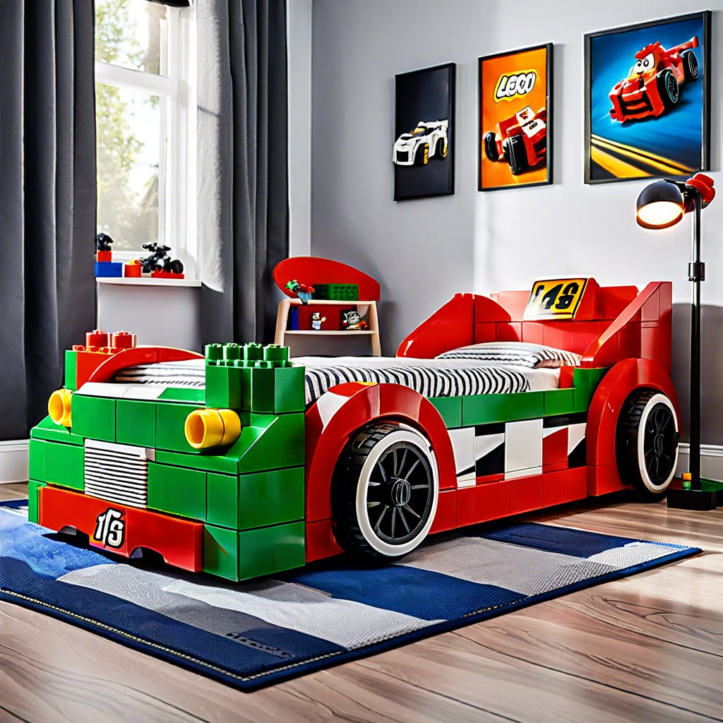 lego® race car bed dreams at full speed