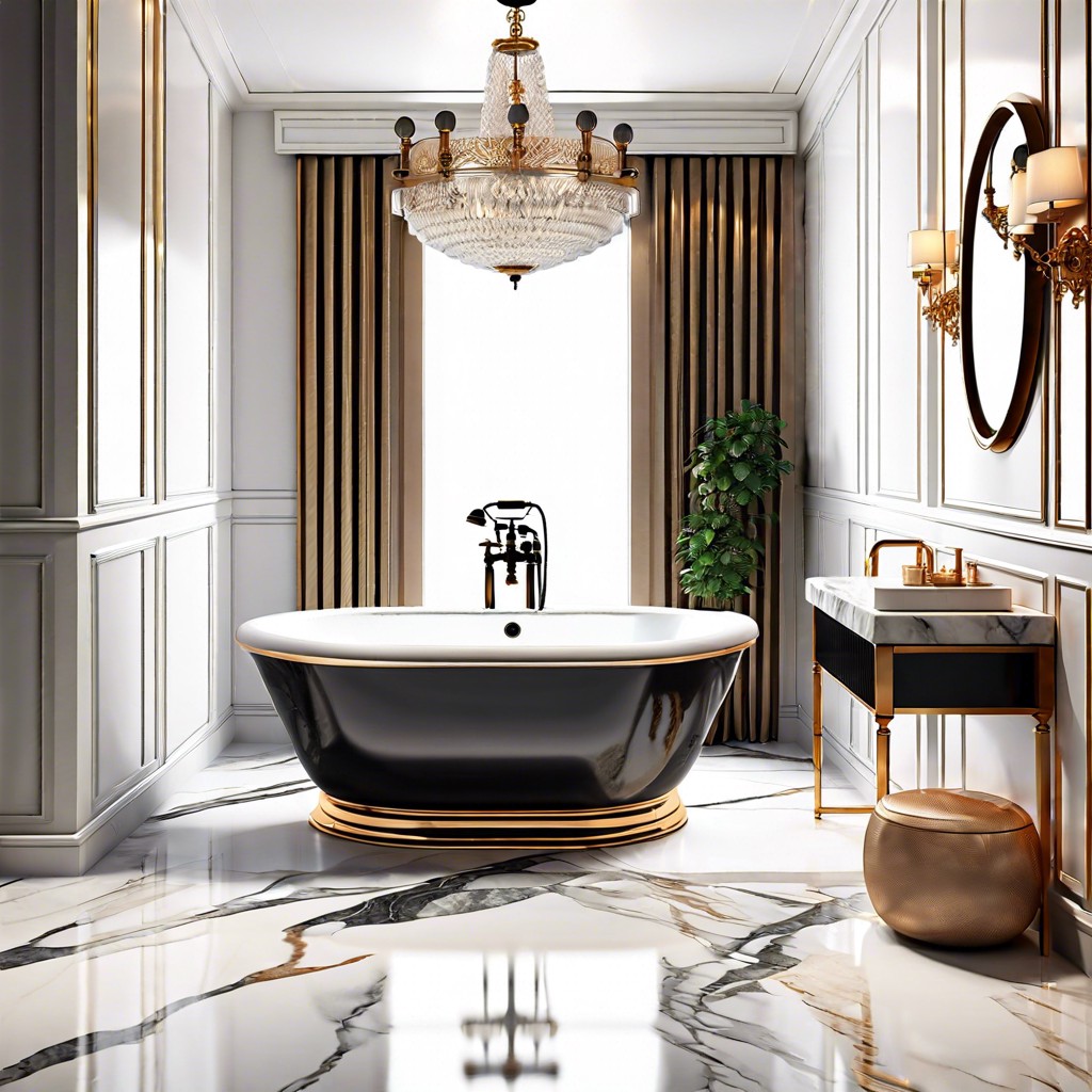 marble fluted bathtubs