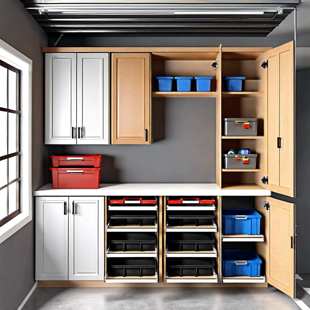maximize vertical space overhead garage storage solutions