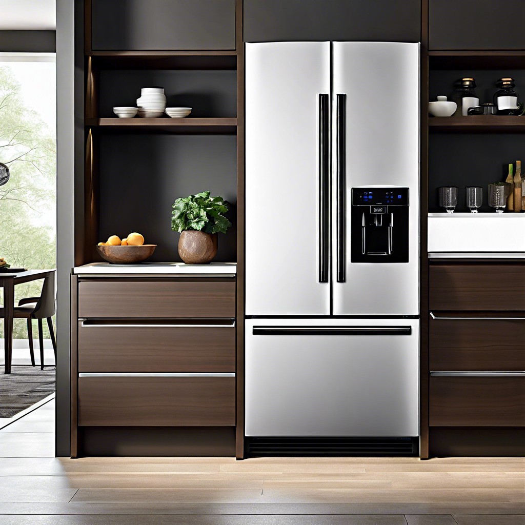 minimalist integrated refrigerator surround