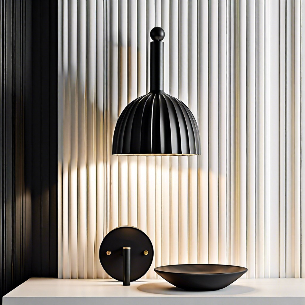 modern minimalistic fluted sconce