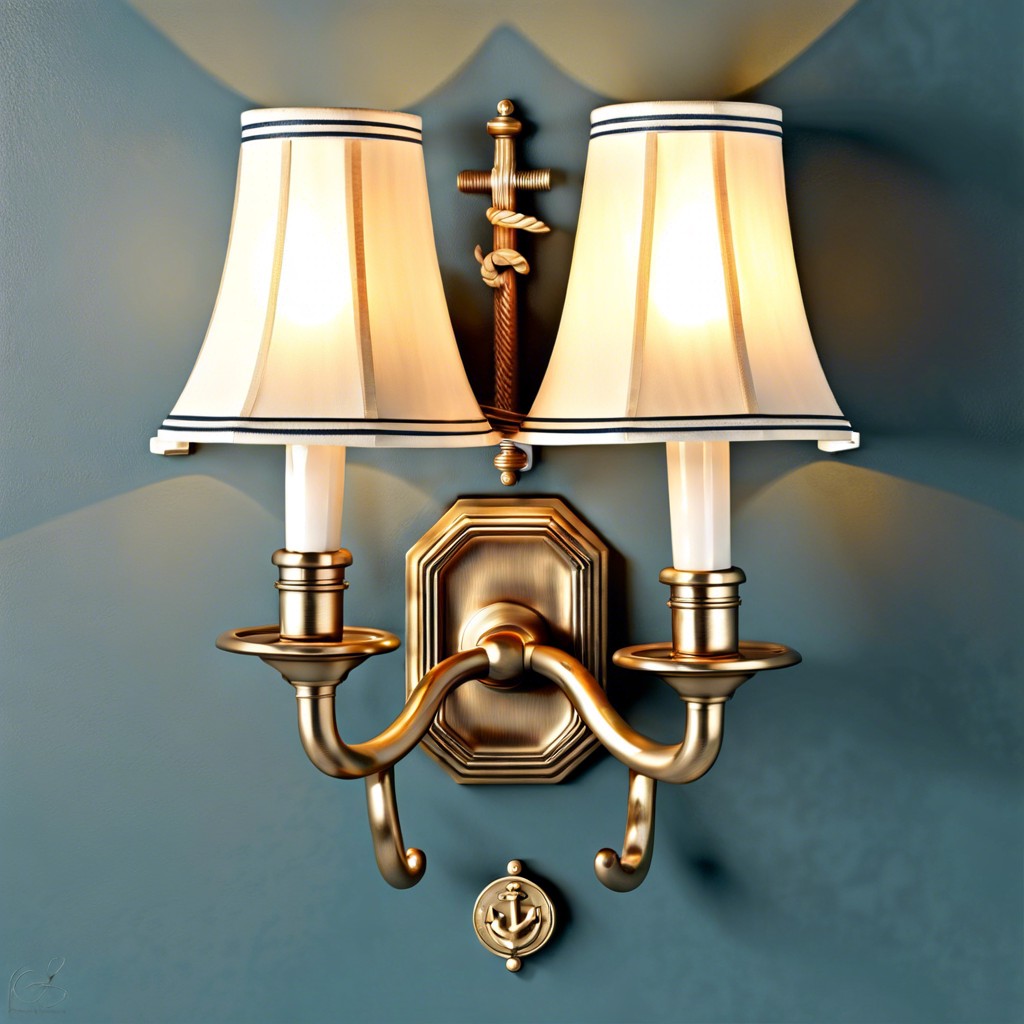 nautical themed fluted sconce