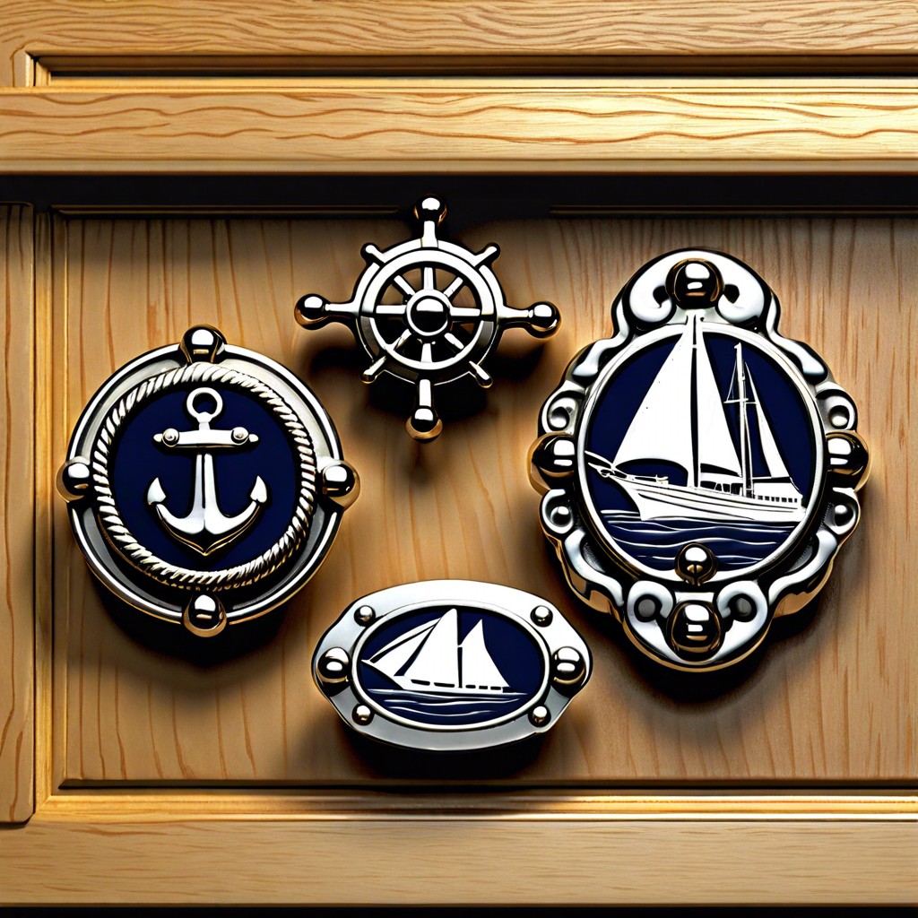 nautical themed knob and pull sets