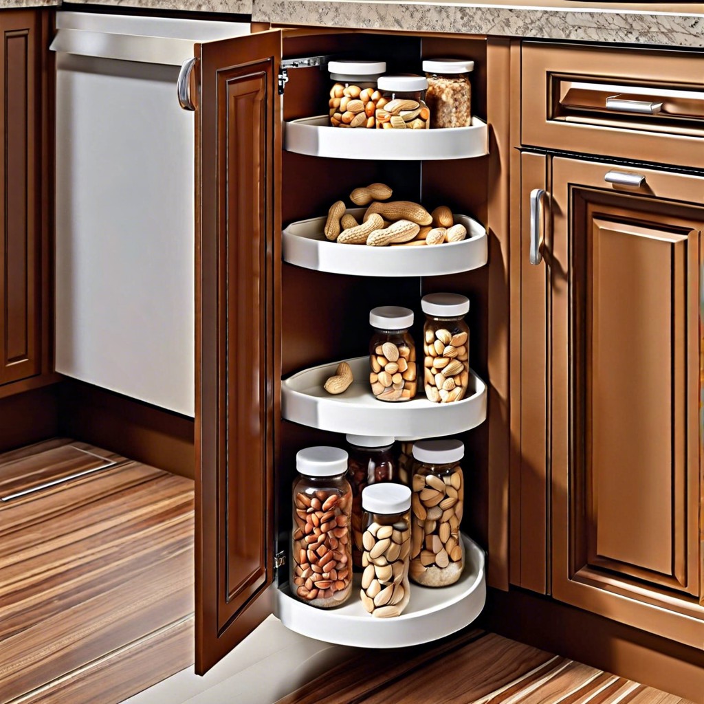 peanut rotating shelves