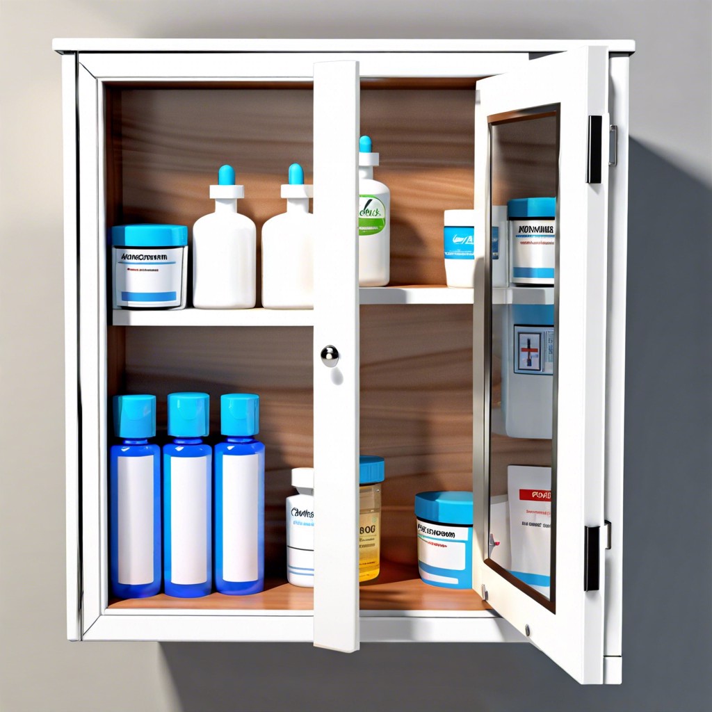 personalized medicine cabinet with photo slots