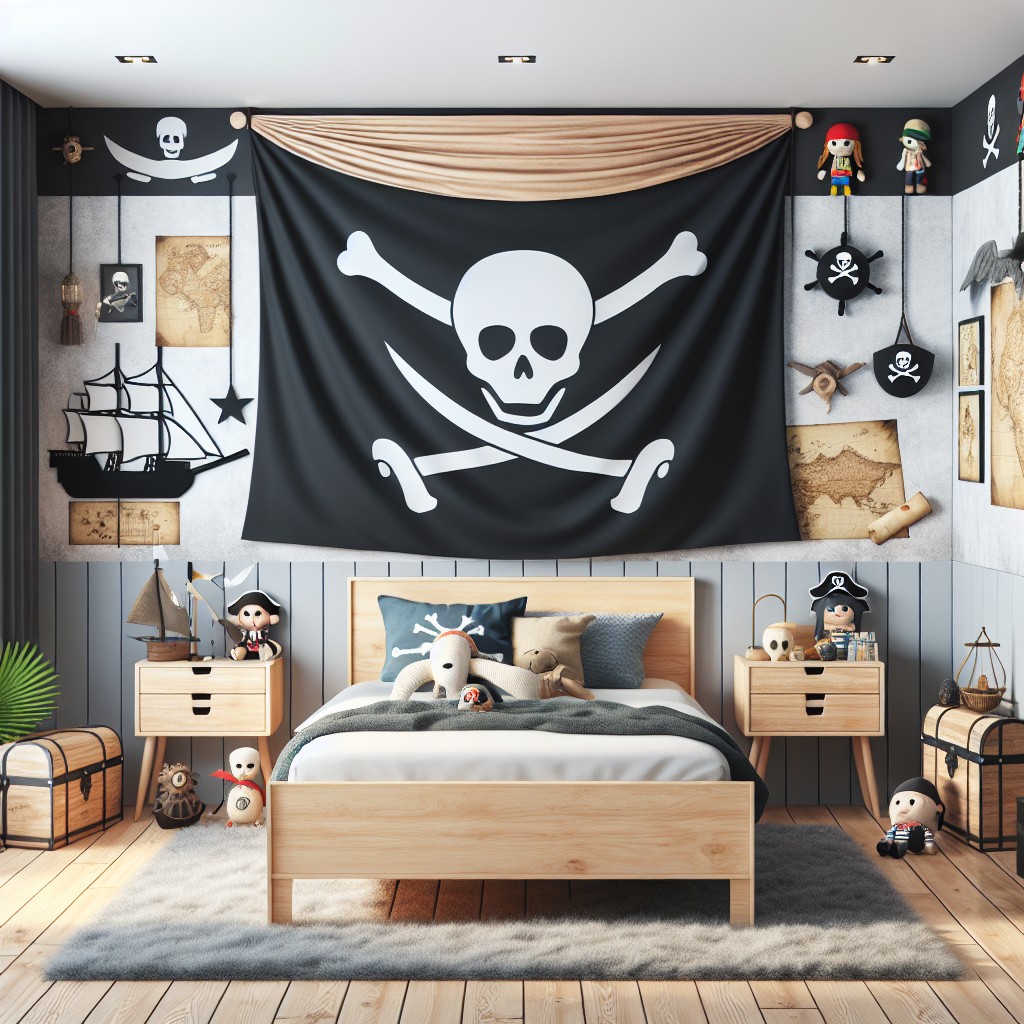 pirate flag headboard