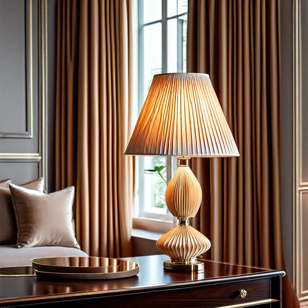 pleated silk fluted shades for a luxurious feel