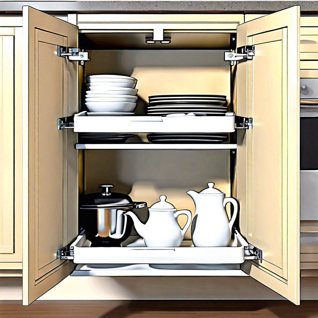 pull down shelving system