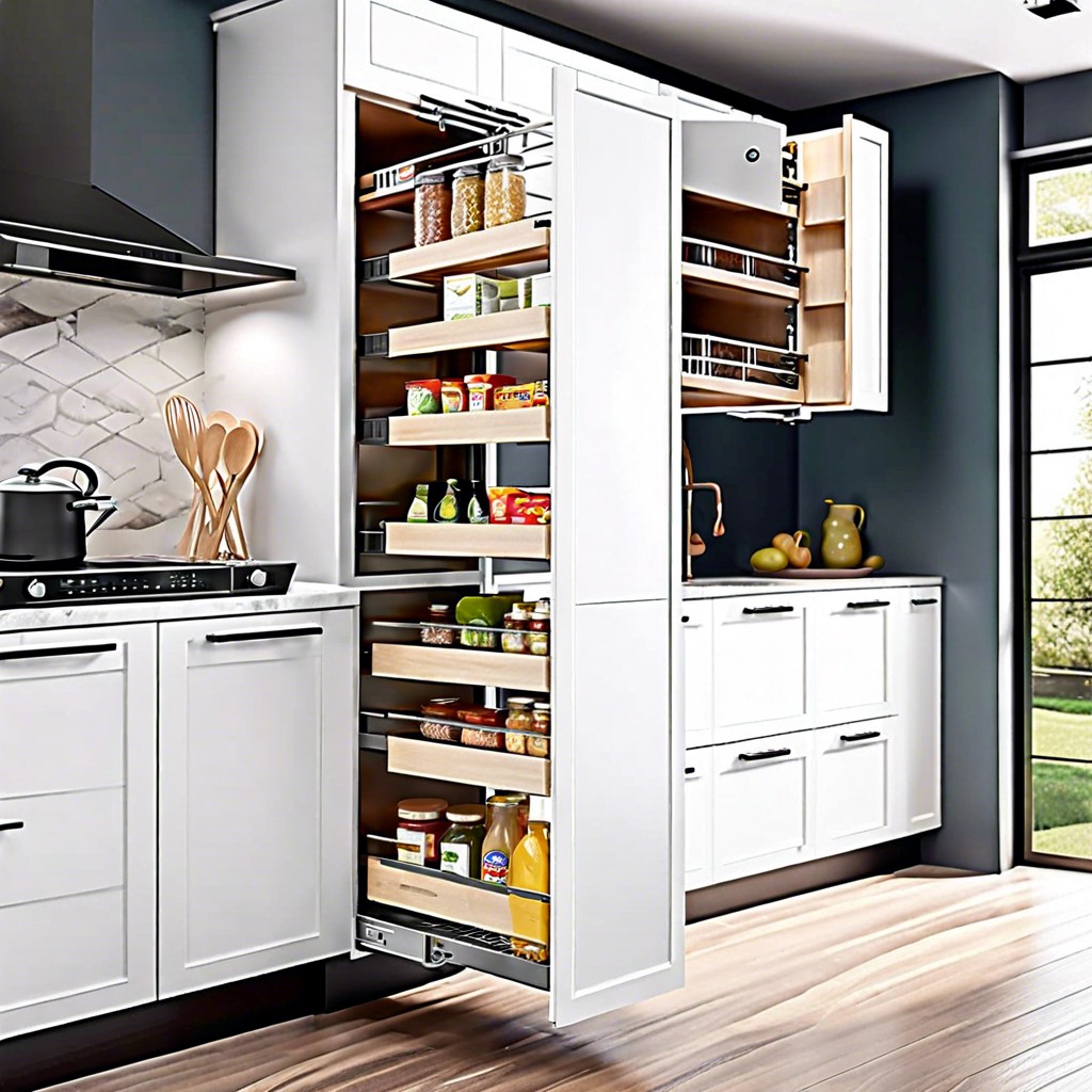 pull out pantry towers