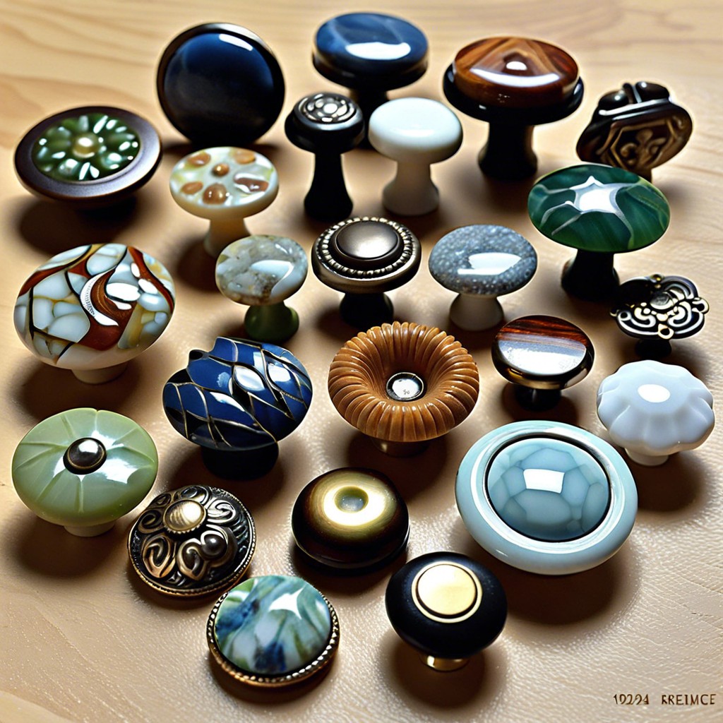 recycled material knob selection