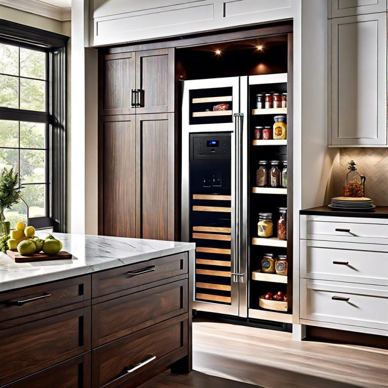 15 Refrigerator Cabinet Surround Ideas for a Seamless Kitchen Design