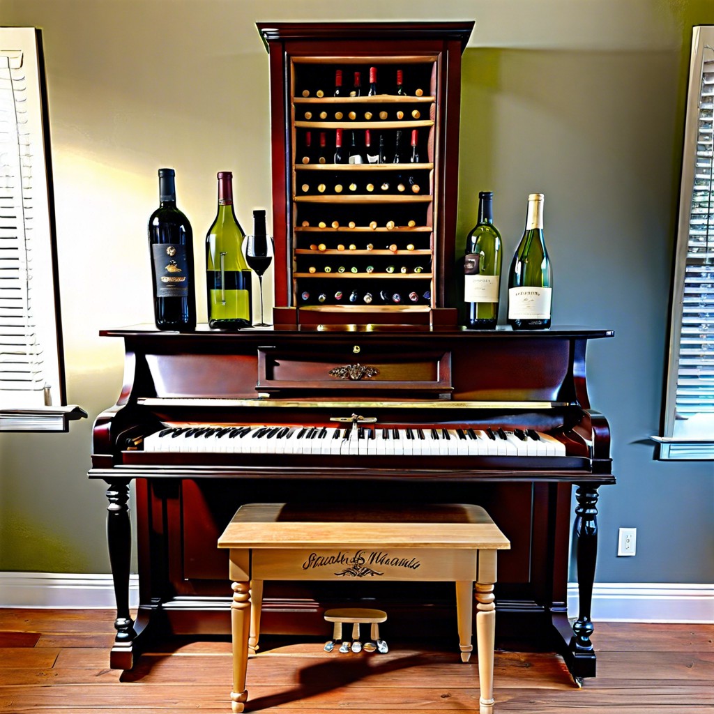 repurposed piano bar