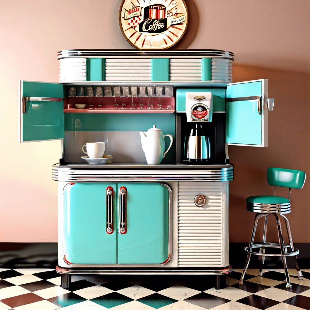retro diner style coffee counter