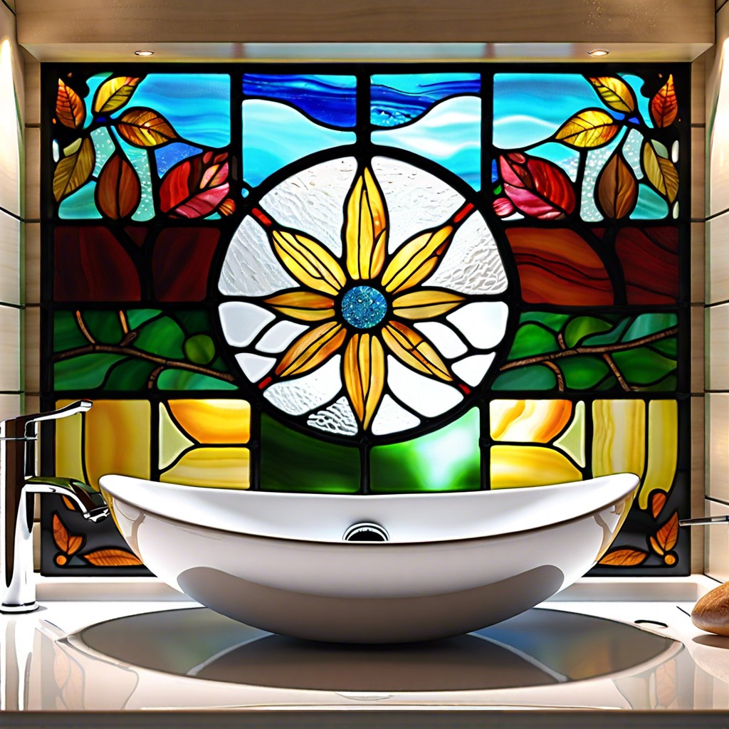 seasonal spectacle interchangeable stained glass designs for different seasons