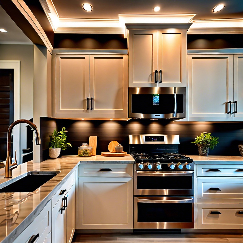 smart home integrated under cabinet lighting