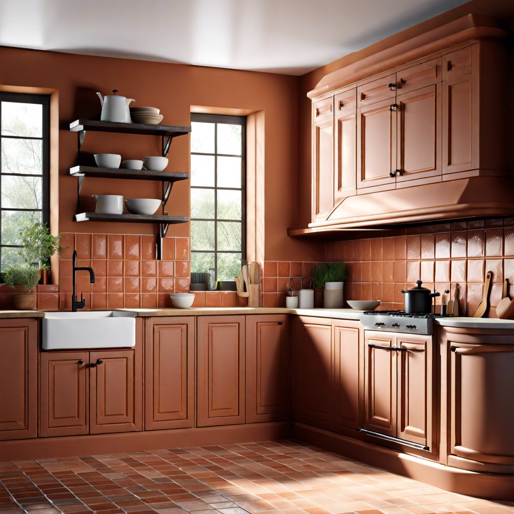 terracotta fluted tiles for a rustic feel