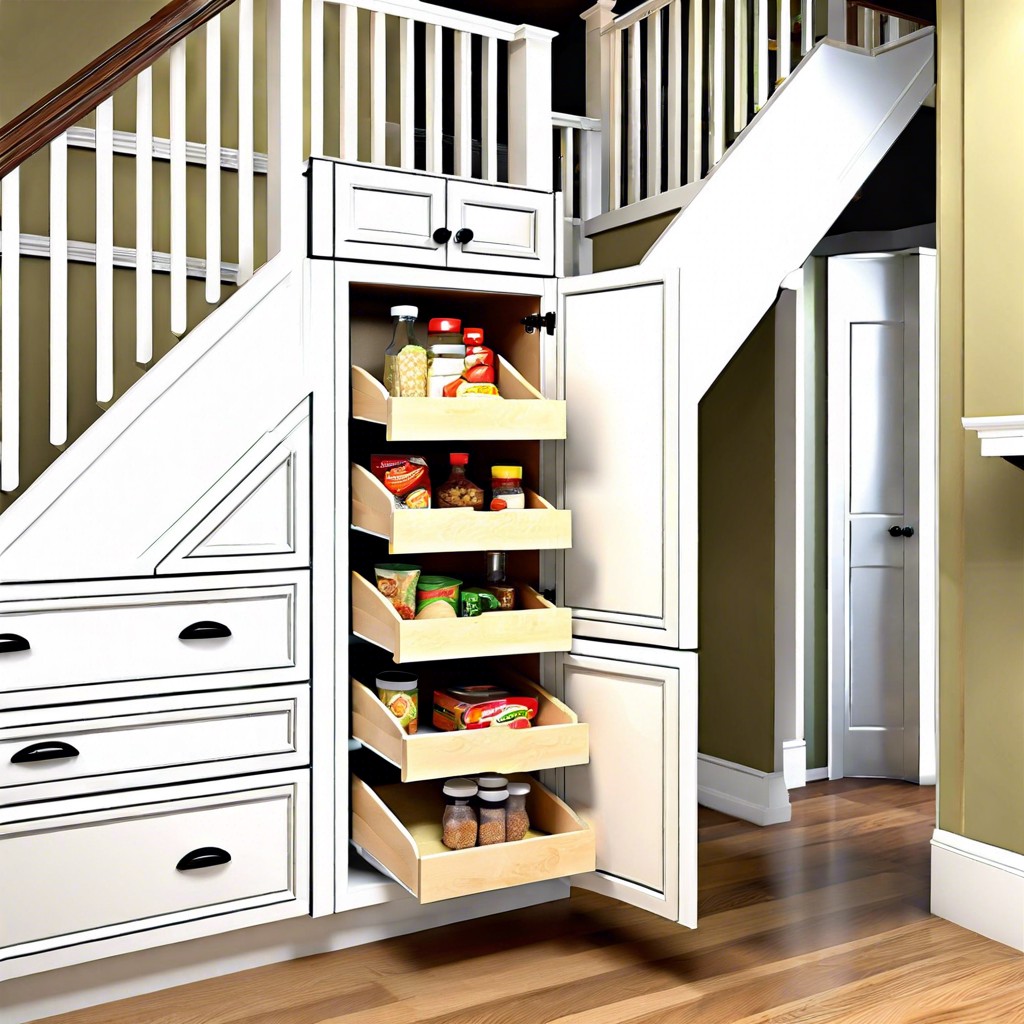 under staircase pantry conversion