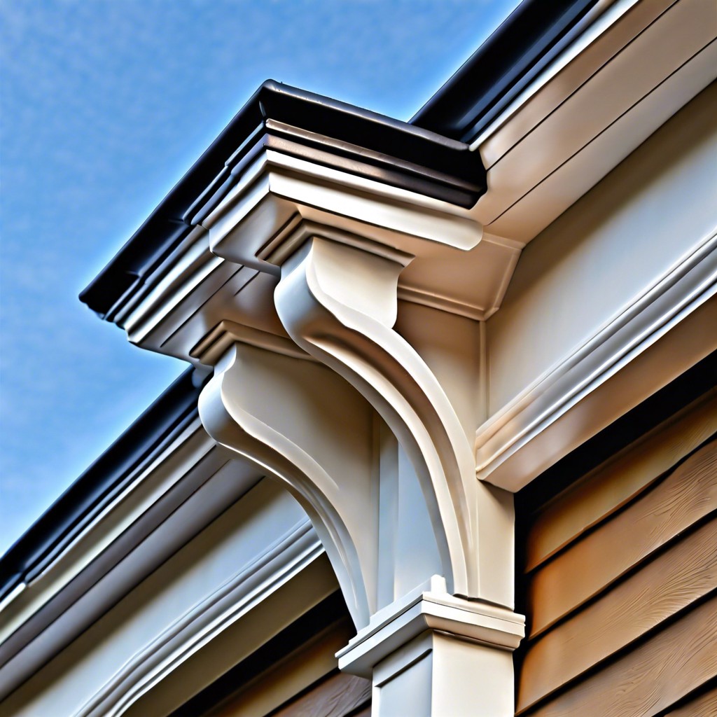 use as a decorative trim on the roof eaves