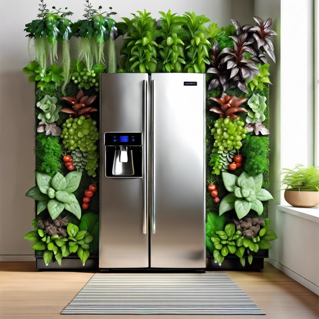 vertical garden refrigerator side panel