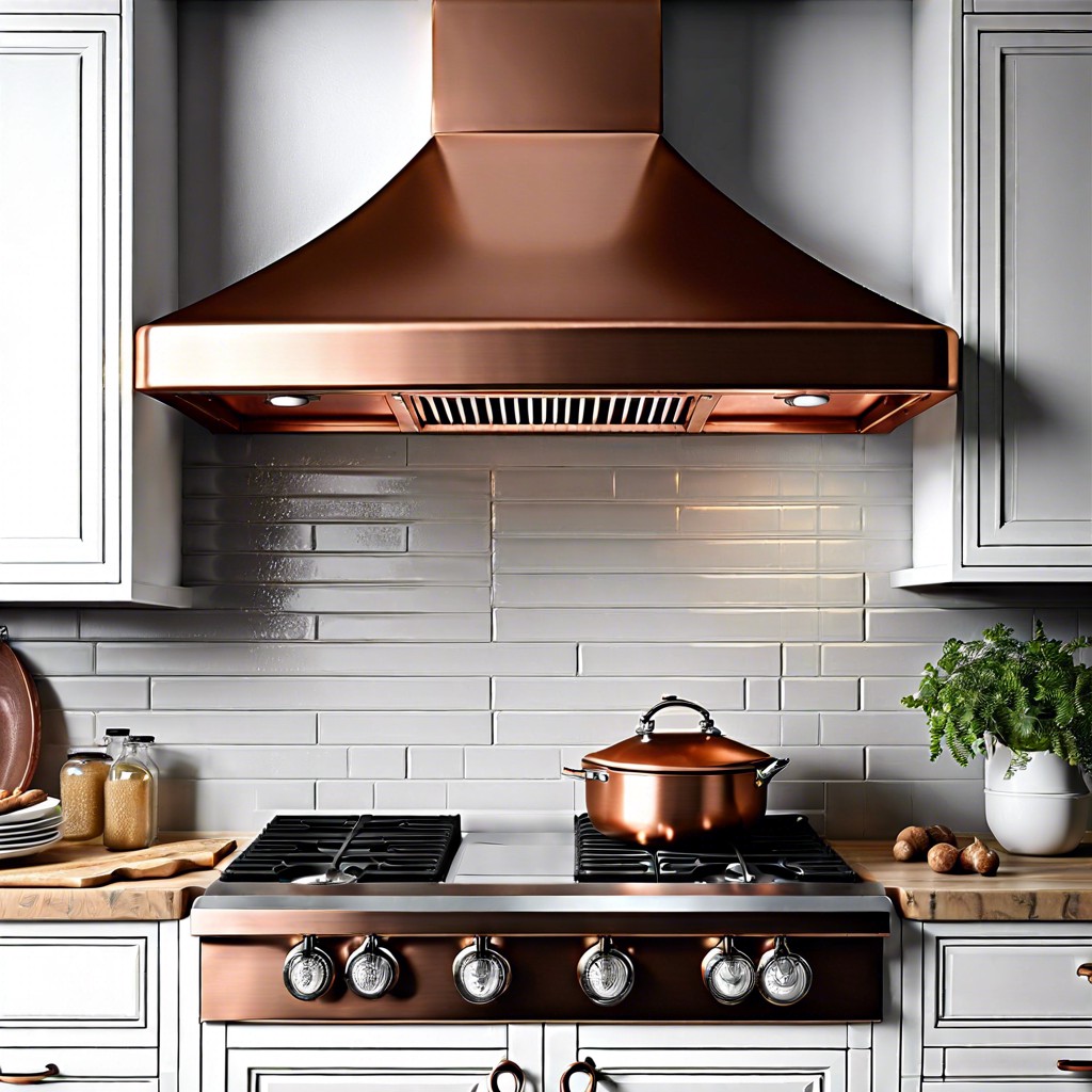 vintage copper accented hood