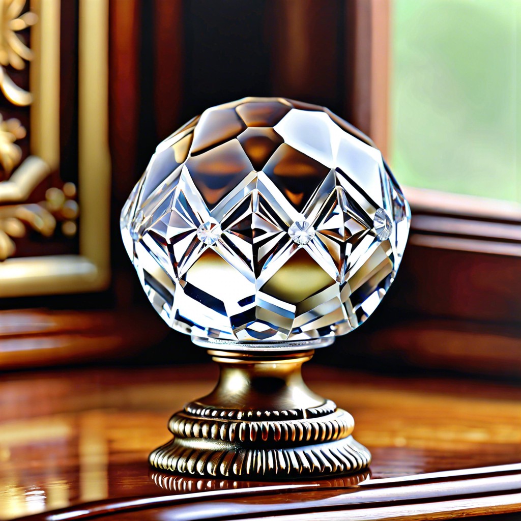 vintage crystal knobs