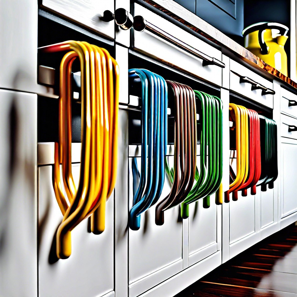 wire pulls in vibrant colors