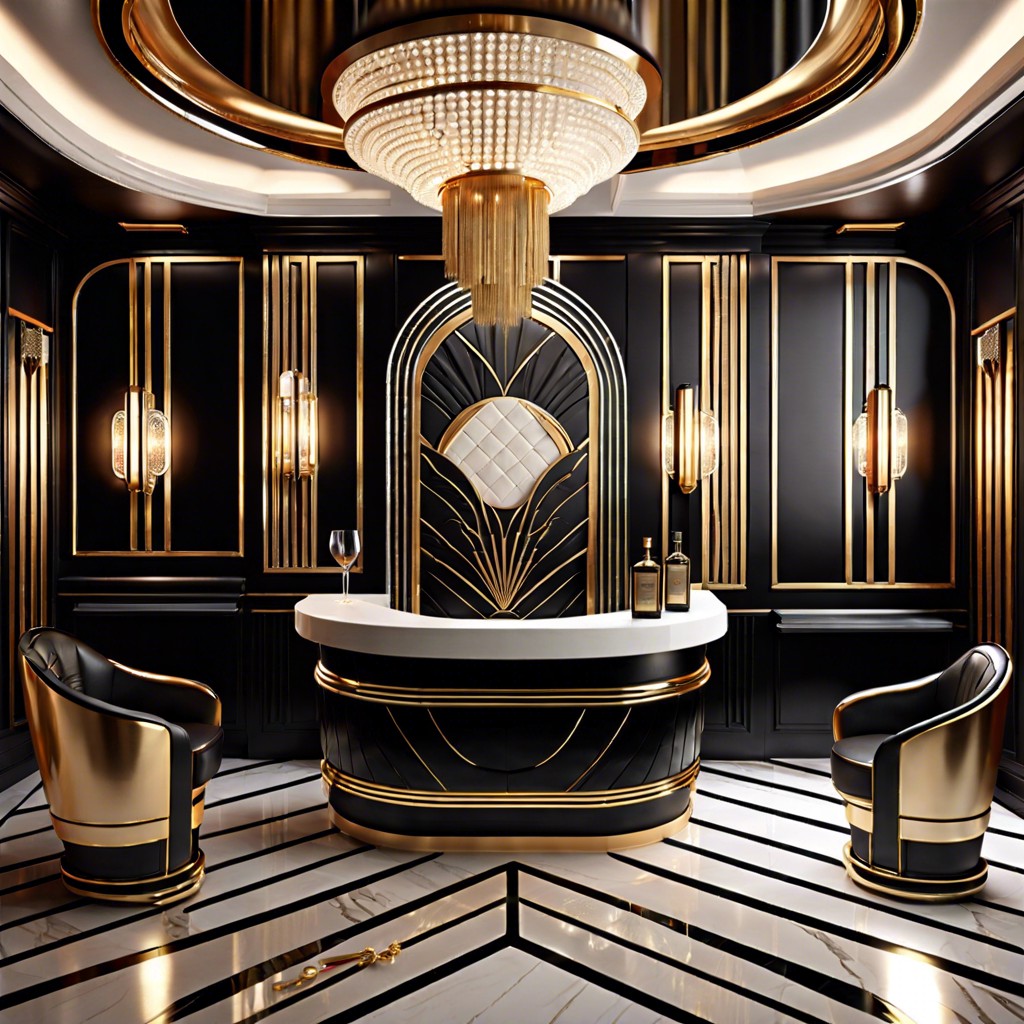 art deco glam bar