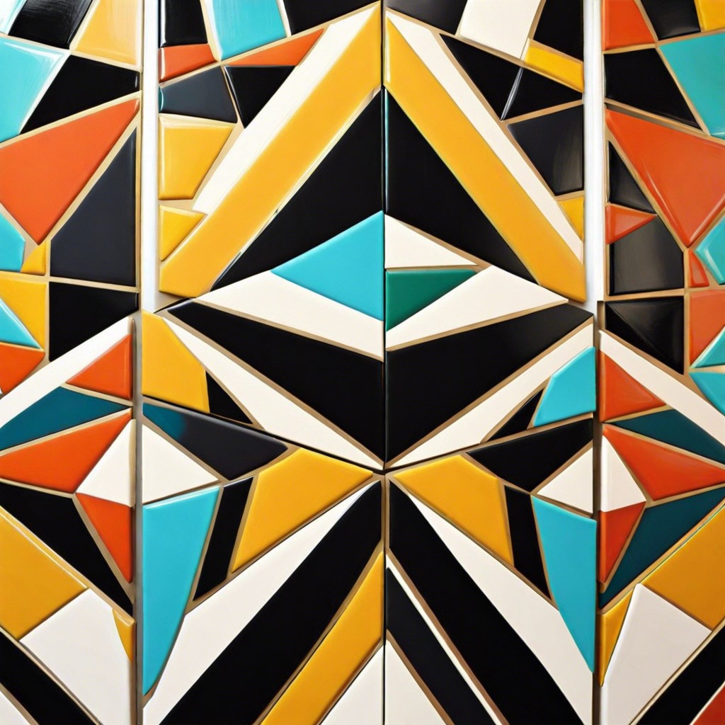 bold geometric painted patterns