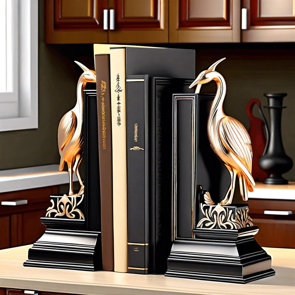 books and decorative bookends