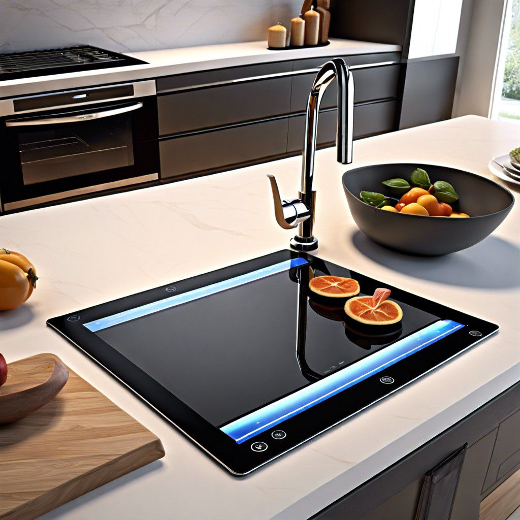 built in tablet holders for recipes