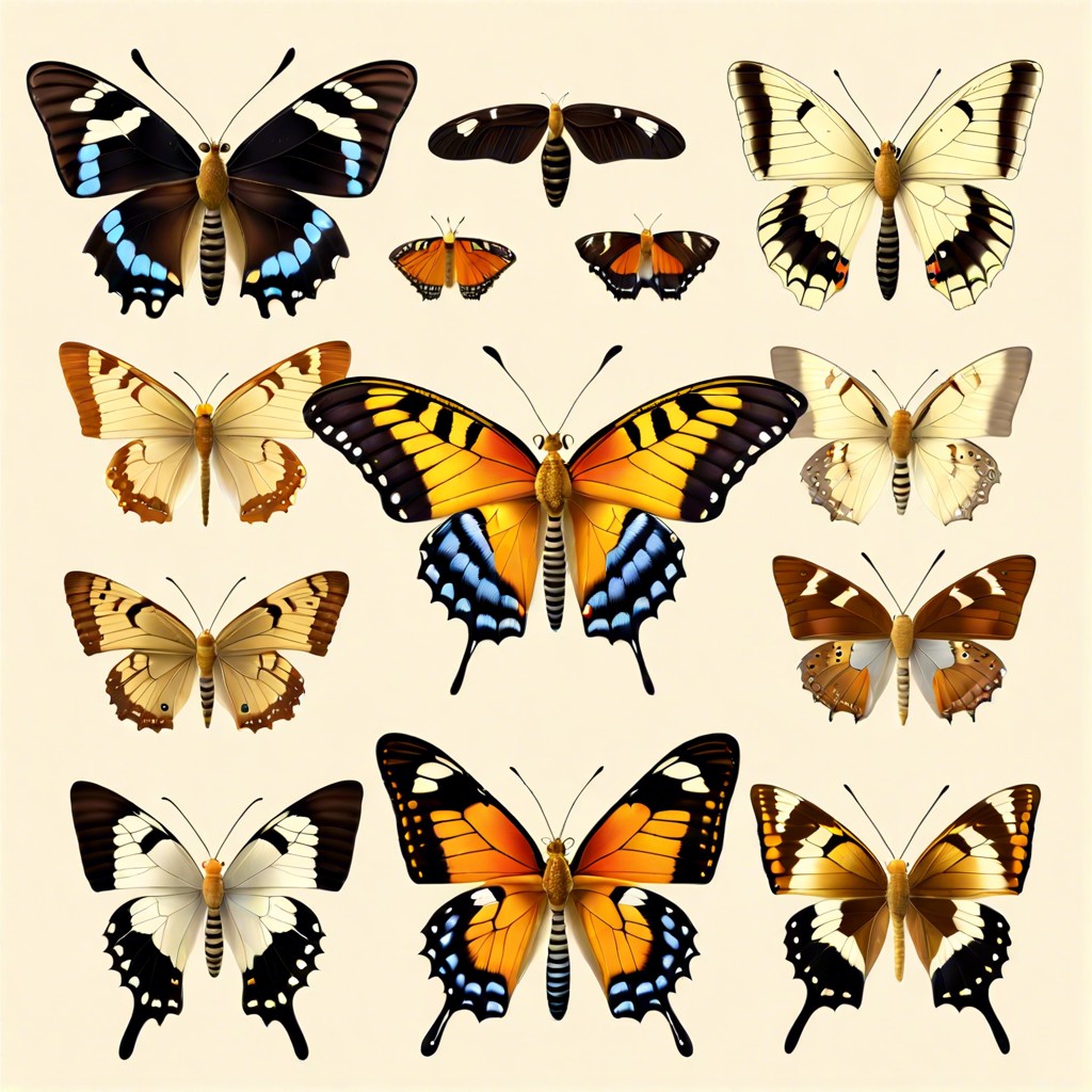 butterfly specimens