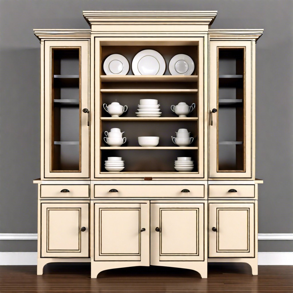 cabinet with pull out drawers