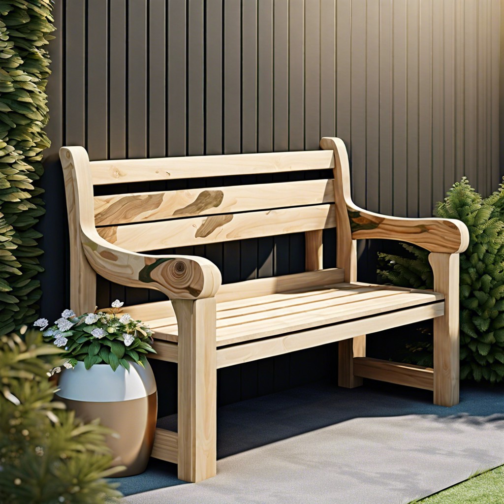 camouflaged garden bench build a garden bench that contains a hidden storage area for ammunition