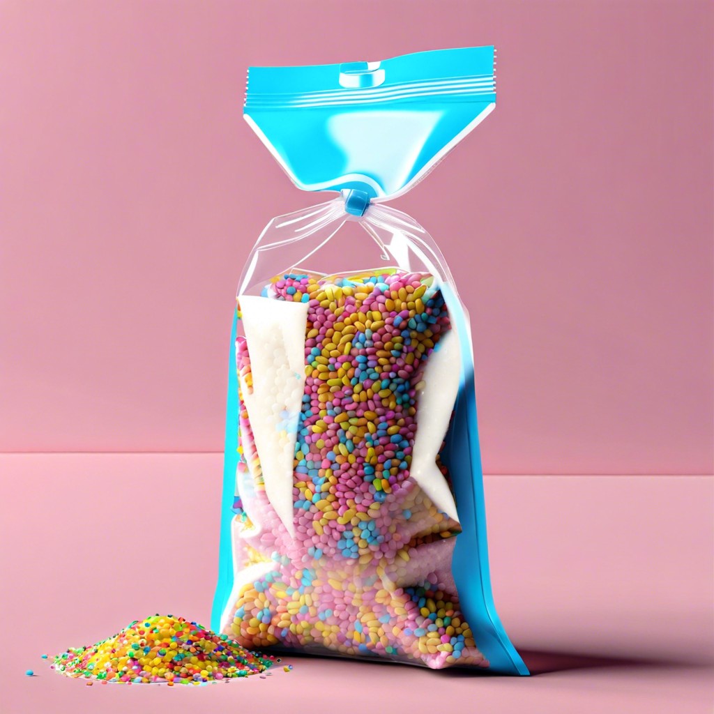 clear snack bags for sprinkles