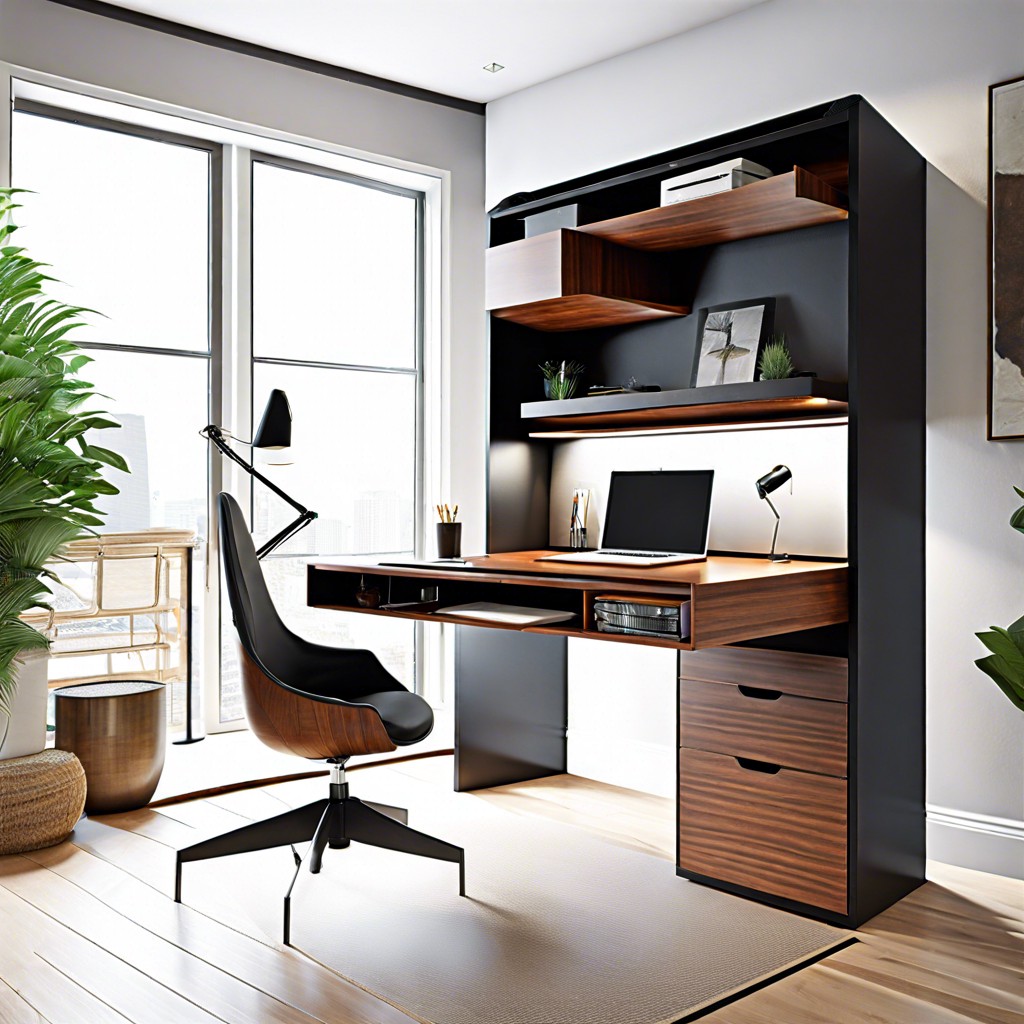 convertible desk cabinet