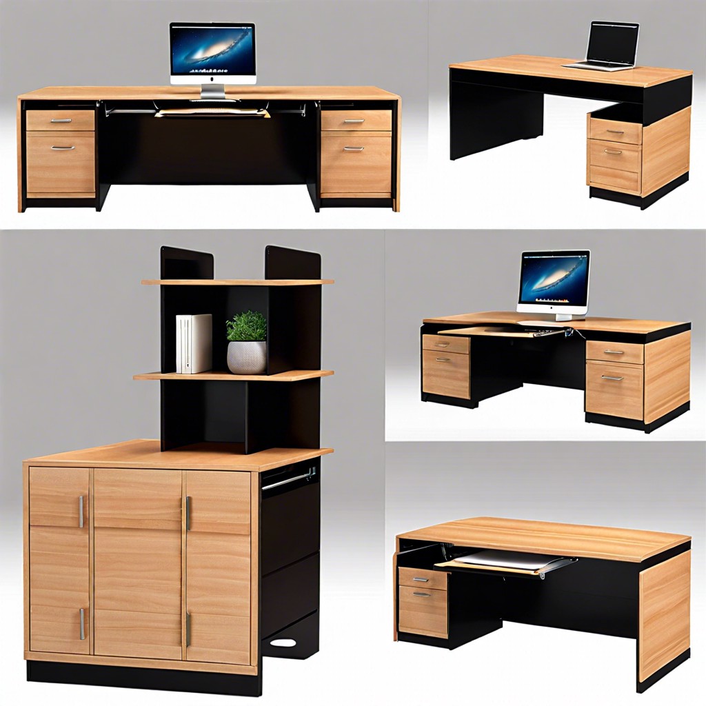 convertible desk with storage
