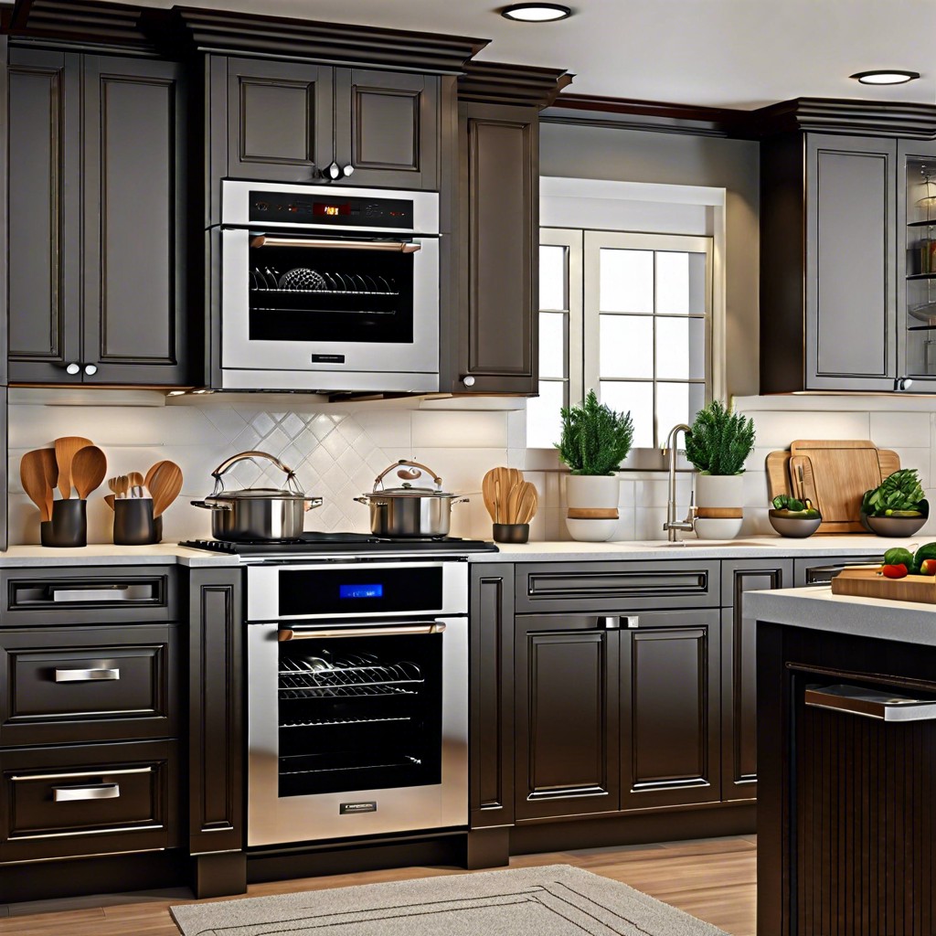 corner double oven cabinet maximizing kitchen space