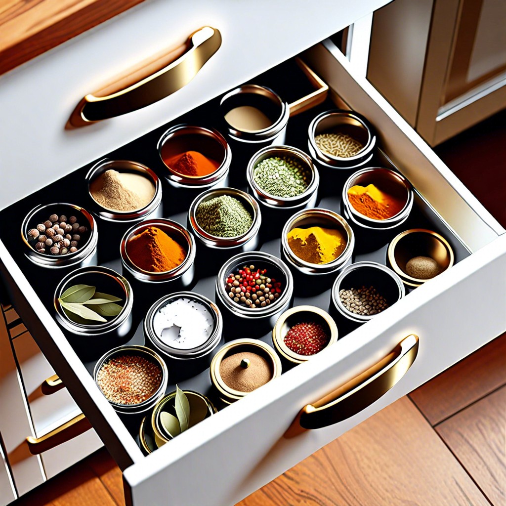drawer inserts for spice jars