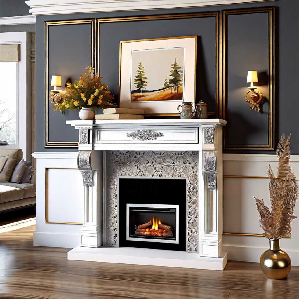 fireplace mantle hideaway incorporate a hidden drawer within or beneath a decorative mantlepiece