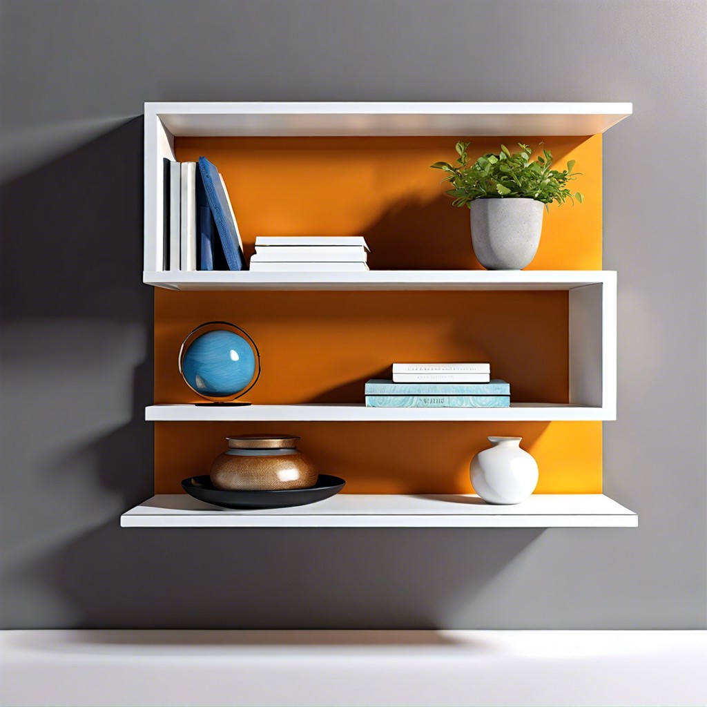 floating shelf with secret compartment design a floating wall shelf that opens to reveal ammo storage