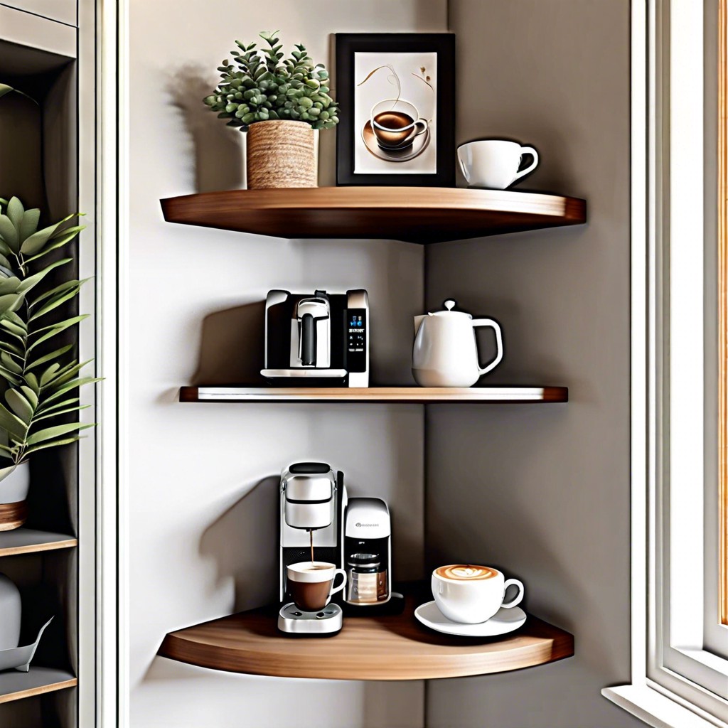 floating shelves display