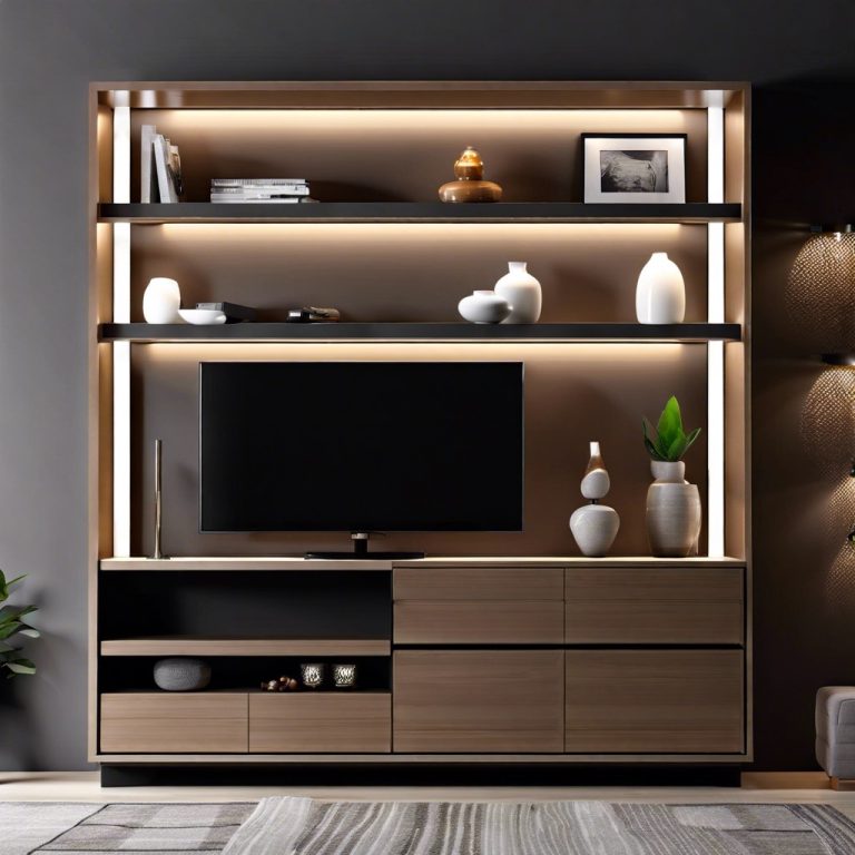 15 Brilliant Living Room Cabinet Design Ideas