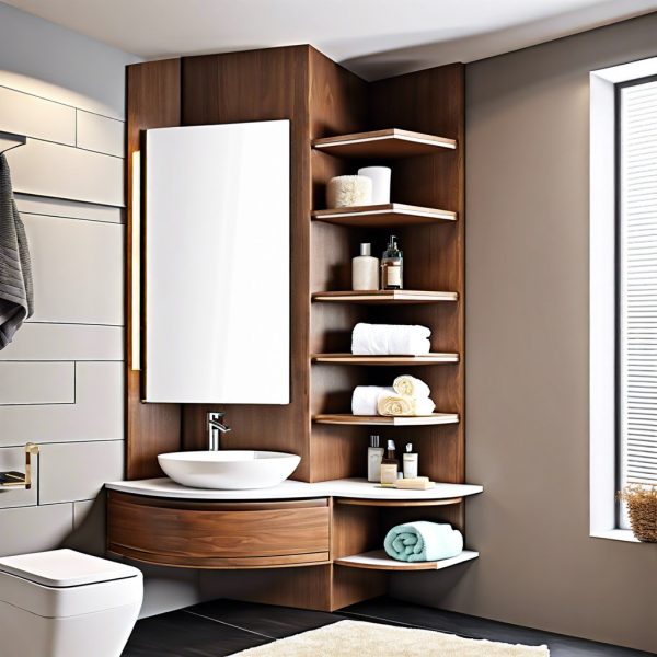 15 Brilliant Bathroom Corner Cabinet Ideas to Maximize Space