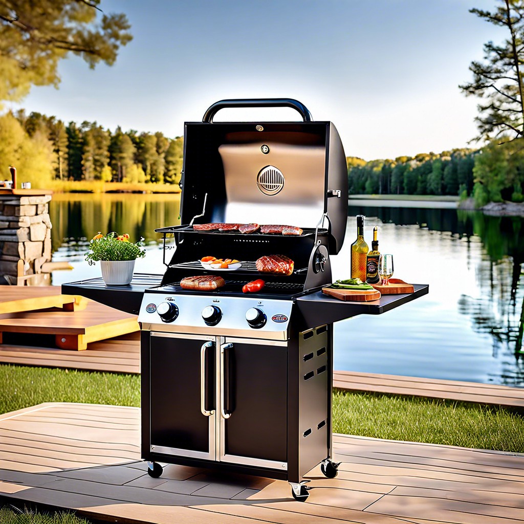 fold out murphy grill station