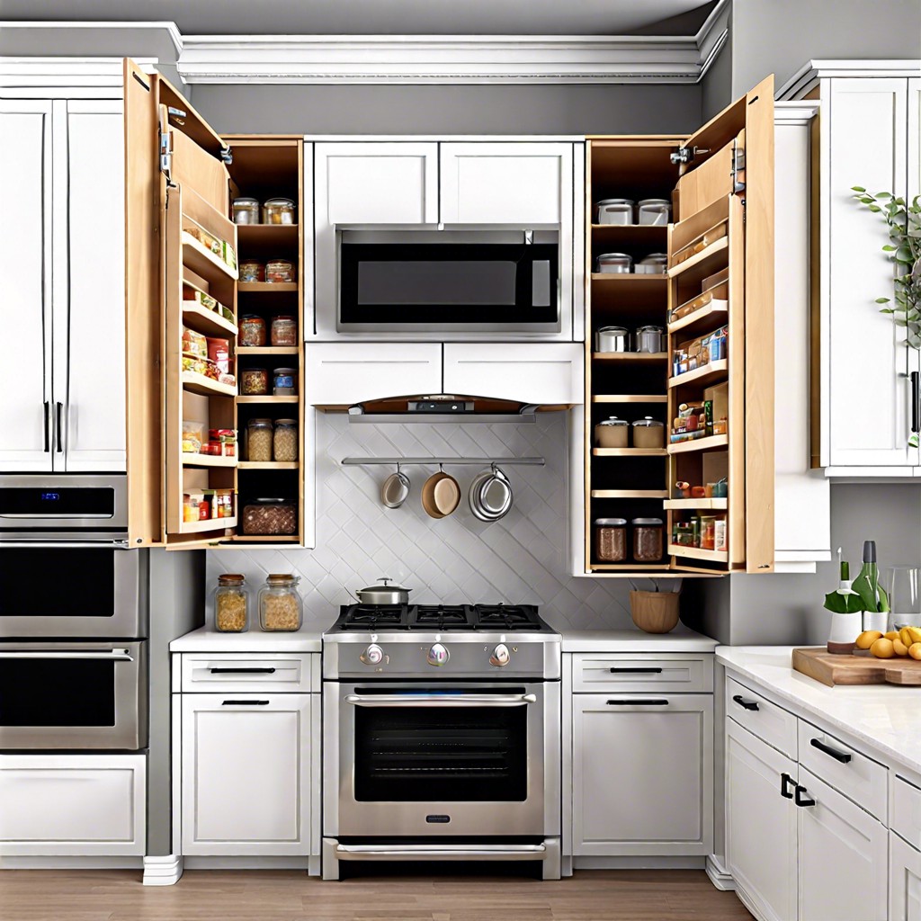 fold out pantry shelves