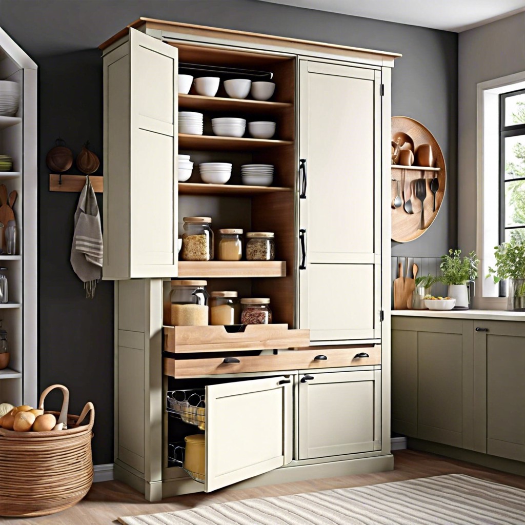 freestanding pantry unit