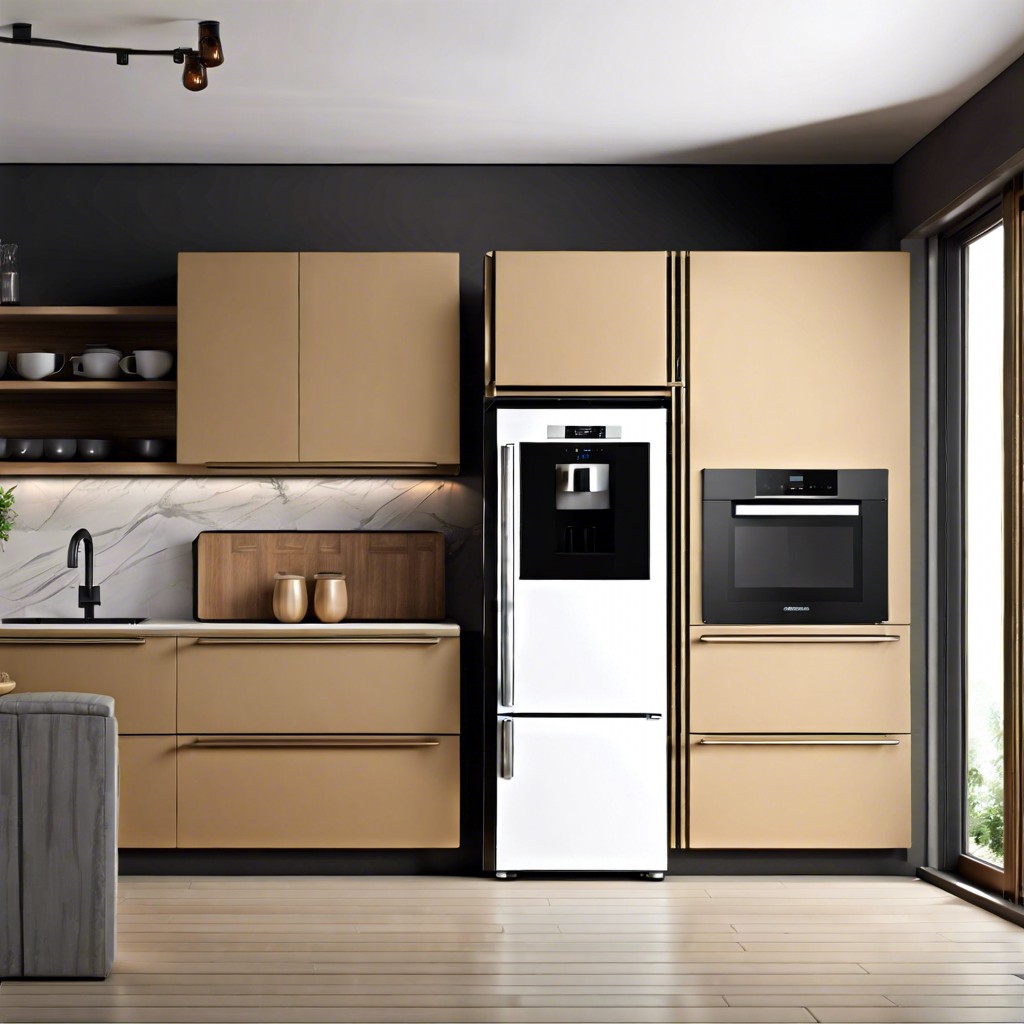 fridge with built in coffee maker